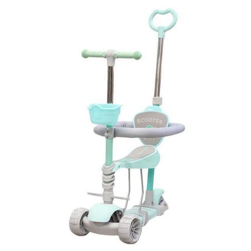cumpără Trotinetă New World 0077p-1 Trotineta pt copii 5in1 (protectie,suport), menta, 147603 în Chișinău 