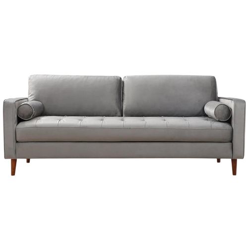 cumpără Canapea Trendy Roma Gri deschis, 90x70x215cm (3 locuri) în Chișinău 