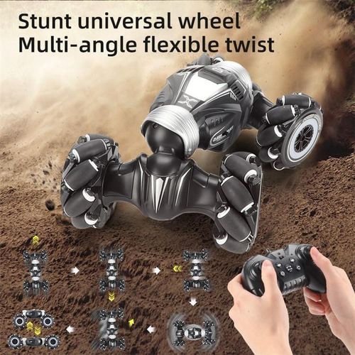 купить Радиоуправляемая игрушка JJRC 2.4G RC Stunt Car with gesture control Q107, Black в Кишинёве 