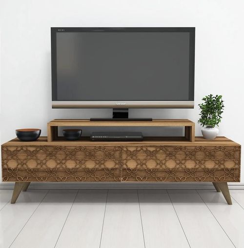 cumpără Comodă TV Trendy Oras, Nuc 140x48x41cm în Chișinău 