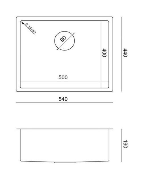 купить Раковина Quadron MF5444PVDBST1 в Кишинёве 