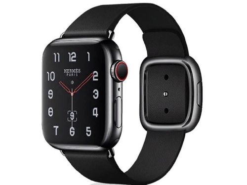 cumpără Curea VPG Tethys Series Real Leather iWatch Strap 38/40/41mm Black în Chișinău 
