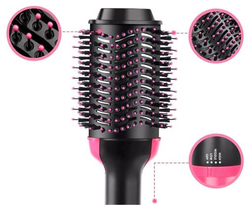 купить Фен-щетка Aptel AG750 Black/Pink в Кишинёве 