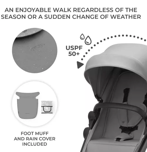 cumpără Сărucior pentru copii KinderKraft NEWLY 4IN1 KSNEWL00GRY400I MINK PRO MOONLIGHT GREY în Chișinău 