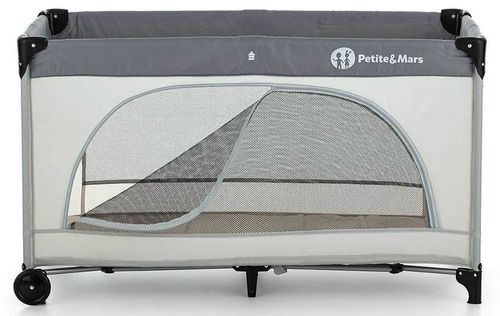 купить Манеж Petite&Mars 923462 Nyja Teddy Biker Grey в Кишинёве 