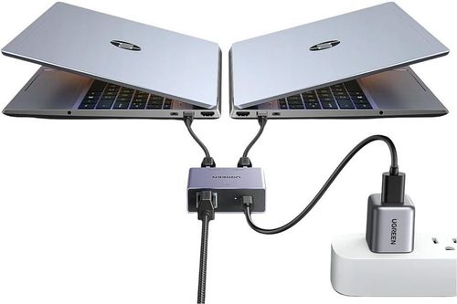 купить Переходник для IT Ugreen 45311 Gigabit Ethernet Splitter 1to2, NW301 в Кишинёве 