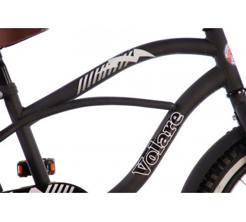 Volare 31802 Велосипед "Cruiser black 18" чёрный 
