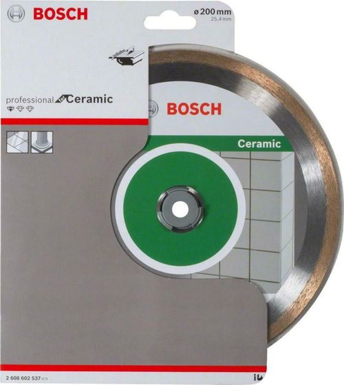 купить Диск отрезной Bosch 2608602537 Керамический алмазный отрезной диск PU 200 мм в Кишинёве 