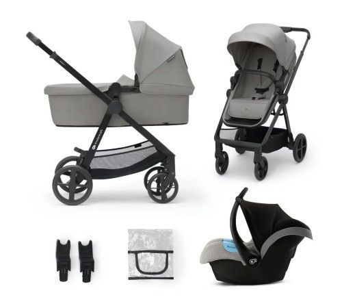 Carucior 4 in 1 Kinderkraft Newly + Mink Pro Grey 