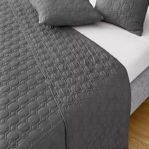 cumpără Pătura Ibena 1993/850 Tagesdecke Nancy 250x280 Dark grey în Chișinău 
