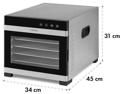cumpără Aparat de deshidratat alimente Klarstein Flavour Dry Black/Inox în Chișinău 