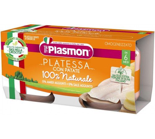 Plasmon Piure din cambulă cu cartofi (6+ luni) 2 х 80 g 