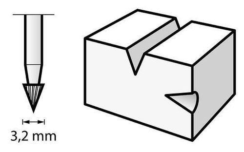 cumpără Set de tubulare, bite, duze Dremel 118 Freza gravare speed 26150118JA în Chișinău 