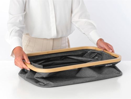 cumpără Coș pentru rufe Brabantia 23 27 25 Linn 40L, Pepper Black, Foldable în Chișinău 