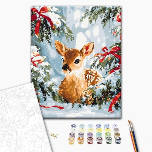 купить Картина по номерам BrushMe BS54495 40x50cm (în cutie) Poveste printre brazi в Кишинёве 