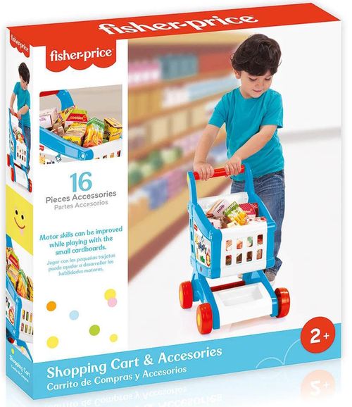 купить Игрушечная кухня и посуда Fisher Price (1806) Jucarie carucior pentru cumparaturi в Кишинёве 