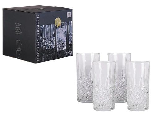 купить Посуда для напитков Promstore 52491 Set pahare Atmosfera Opera 300ml, 4buc в Кишинёве 