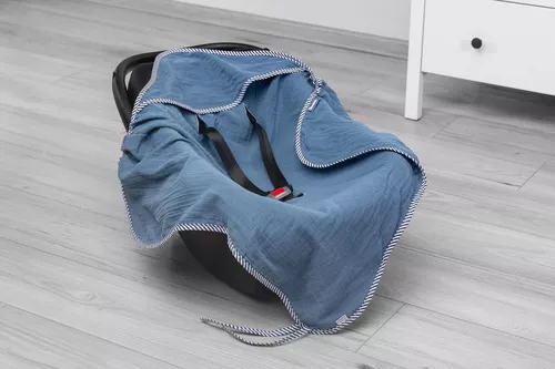 купить Конверт для малыша Sensillo 7202 Plic muslin albastru в Кишинёве 