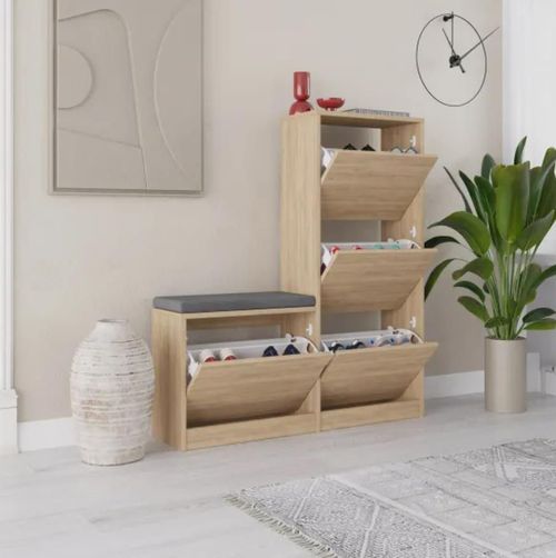 cumpără Raft pentru încălțăminte Trendy Oslo, Stejar în Chișinău 