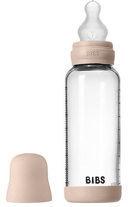 купить Поильник BIBS 50201244 Biberon din sticla anticolici Blush cu tetina din silicon 3+ luni, 240ml в Кишинёве 