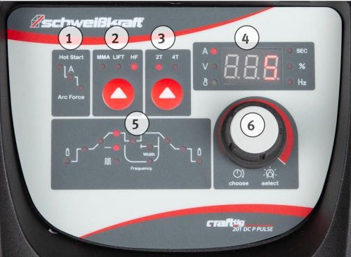 купить Сварочный аппарат Stürmer Maschinen CRAFT-TIG 201 DC P Aparat de sudat invertor в Кишинёве 