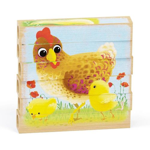 cumpără Puzzle Quercetti Q80712 Four Puzzle Animale Ferma Bio în Chișinău 