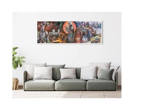 купить Пазл Trefl 290523 Puzzle 1000. PanoramaAdventures of the Mandalorian в Кишинёве 