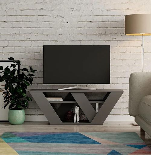 cumpără Comodă TV Trendy Pipralla, Antracit 110x40x30cm în Chișinău 