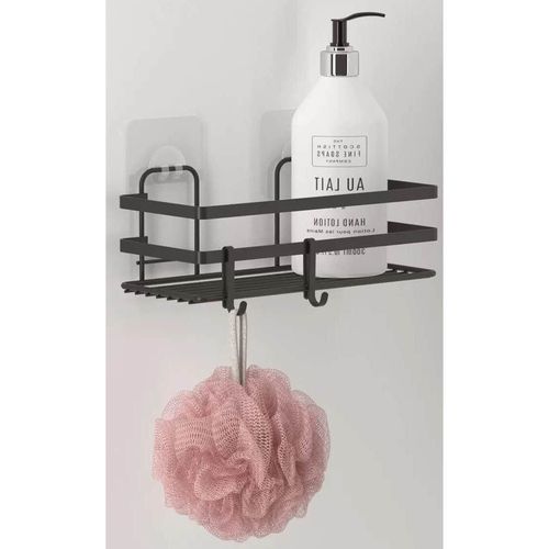 cumpără Raft de baie Teknotel ST181n Raft dreptunghiular 11x25x9.5cm, negru în Chișinău 