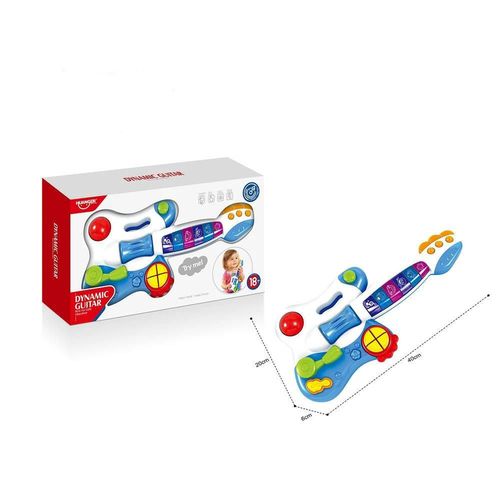 cumpără Jucărie muzicală Huanger (78676) Chitară cu baterii albastru HE0501 în Chișinău 