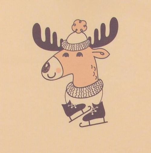 cumpără Lenjerie de pat pentru copii Veres 102-3.100.68 Боди-гольф Skating Moose (футер с нач.) р.68 în Chișinău 