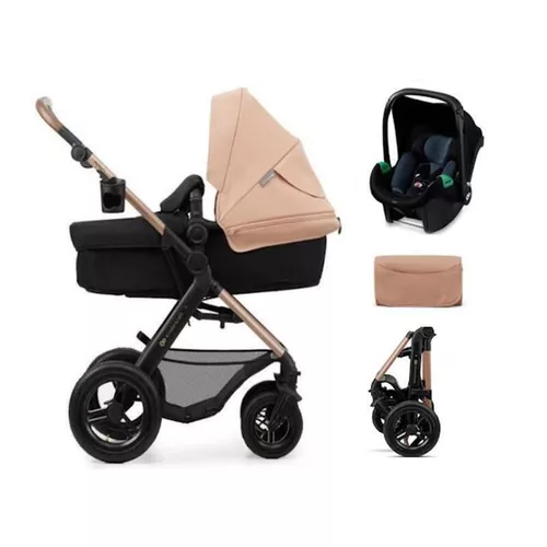 купить Детская коляска KinderKraft 3in1 Moov 2 Air KSMOOV02BEG0000 Sand Beige в Кишинёве 