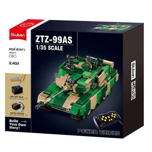 купить Конструктор Sluban B7071 Tanc ZTZ-99AS, cu telecomandă, 950elem в Кишинёве 