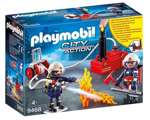 купить Игрушка Playmobil PM9468 Firefighters with Water Pump в Кишинёве 