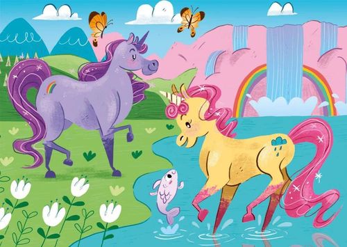 cumpără Puzzle Clementoni Puzzle 2x20 Unicorns (24754) în Chișinău 