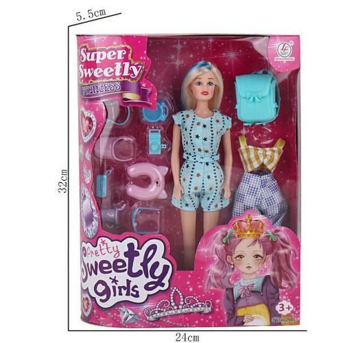 cumpără Păpușă Essa 60299/60298HWT-1 Păpușa cu accesorii pentru călătorie, 29cm în Chișinău 