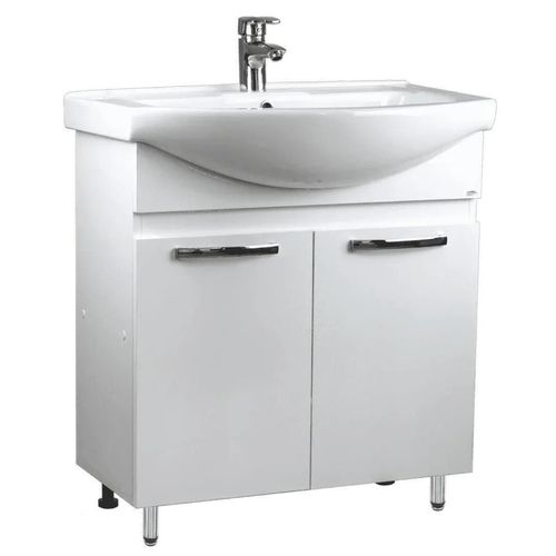 cumpără Dulap pentru lavoar Mashtab 11333 Agat cu 2 usi 75cm Alb în Chișinău 