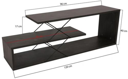 купить Тумба напольная для TV Trendy Zigzag, Maro inchis 120x40x30cm в Кишинёве 
