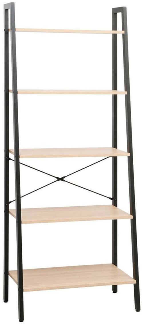 купить Офисный стеллаж Deco Azalia 5 nivele 64x34x164H Oak/Black в Кишинёве 