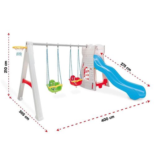 cumpără Teren de joacă Pilsan 07957 pentru copii Castelul-Tobogan cu leagăn și coș de baschet în Chișinău 