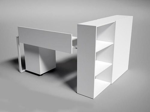 купить Офисный стол Indart Bazic 01-K (170x140x109) в Кишинёве 