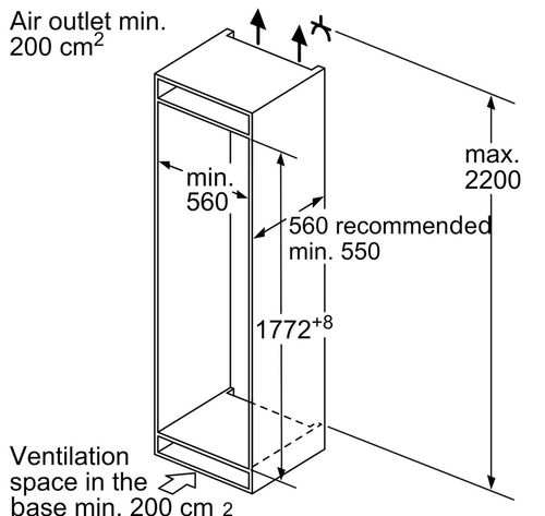 cumpără Frigider încorporabil Bosch KIN86AFF0 în Chișinău 