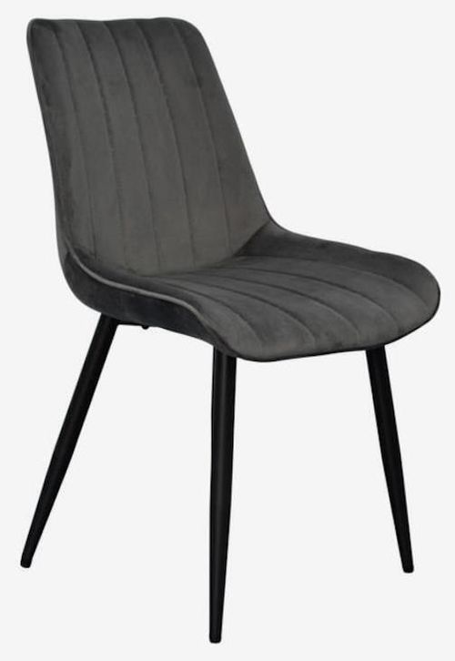купить Комплект стол и стулья Evelin di Costacurta cтол DT-404-6B + 3 стула YTC-055B Bluvel-14 (Dark grey) в Кишинёве 