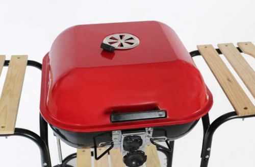 cumpără Grătar Activa Mastercook AM19524 pe carbuni Grill Wagon Red 40x40cm cu 2 mese în Chișinău 