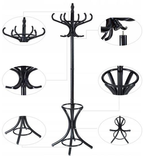 cumpără Cuier pentru haine Costway HW55588BK (Black) în Chișinău 