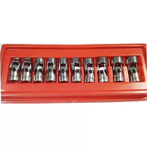 cumpără Set de tubulare, bite, duze JTC JTC-3605 Set chei tubulare de 3/8", hexagonale, 10-19 mm, cu articulație cardanica, 10 articole în Chișinău 