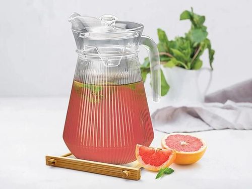 купить Посуда для напитков Andrea Fontebasso 34369 Ulcior 1.5l, 21cm Classic, din sticla cu capac в Кишинёве 