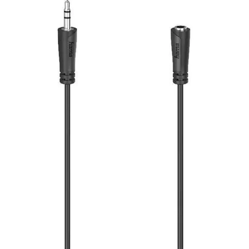 cumpără Cablu pentru AV Hama 205121 Audio Extension Cable, 3.5 mm Jack Plug Stereo, 5.0 m în Chișinău 