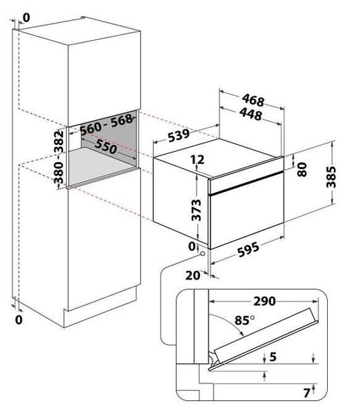 cumpără Cuptor cu microunde încorporabil Whirlpool WMD44MB în Chișinău 