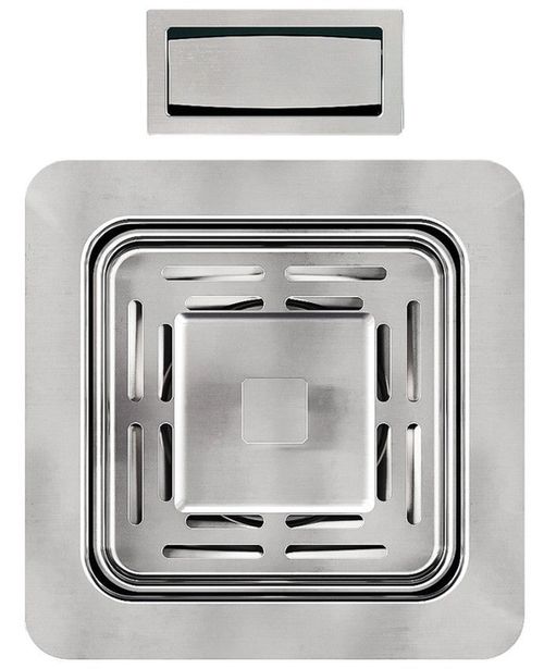 cumpără Sifon pentru chiuvetă bucătărie Helika-AquaSanita AQ-008H Stainless Steel + Plastic în Chișinău 